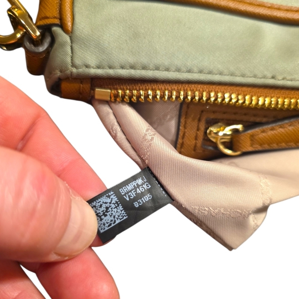 Michael Kors Olive Green Nylon crossbody- Current Collection - Picture 3 of 15